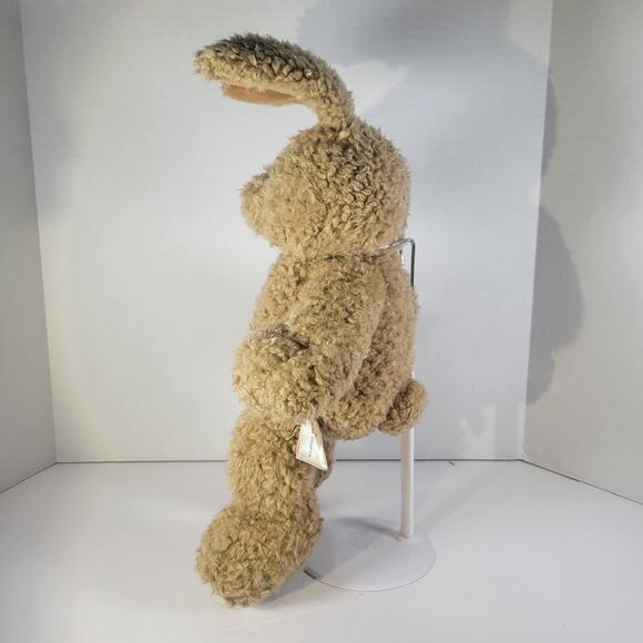 16" Bunny Rabbit Curly Tan Plush Retired 1997 Build-a-Bear Laughing Sounds - Picture 5 of 13